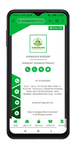 Digital Business Card Sample